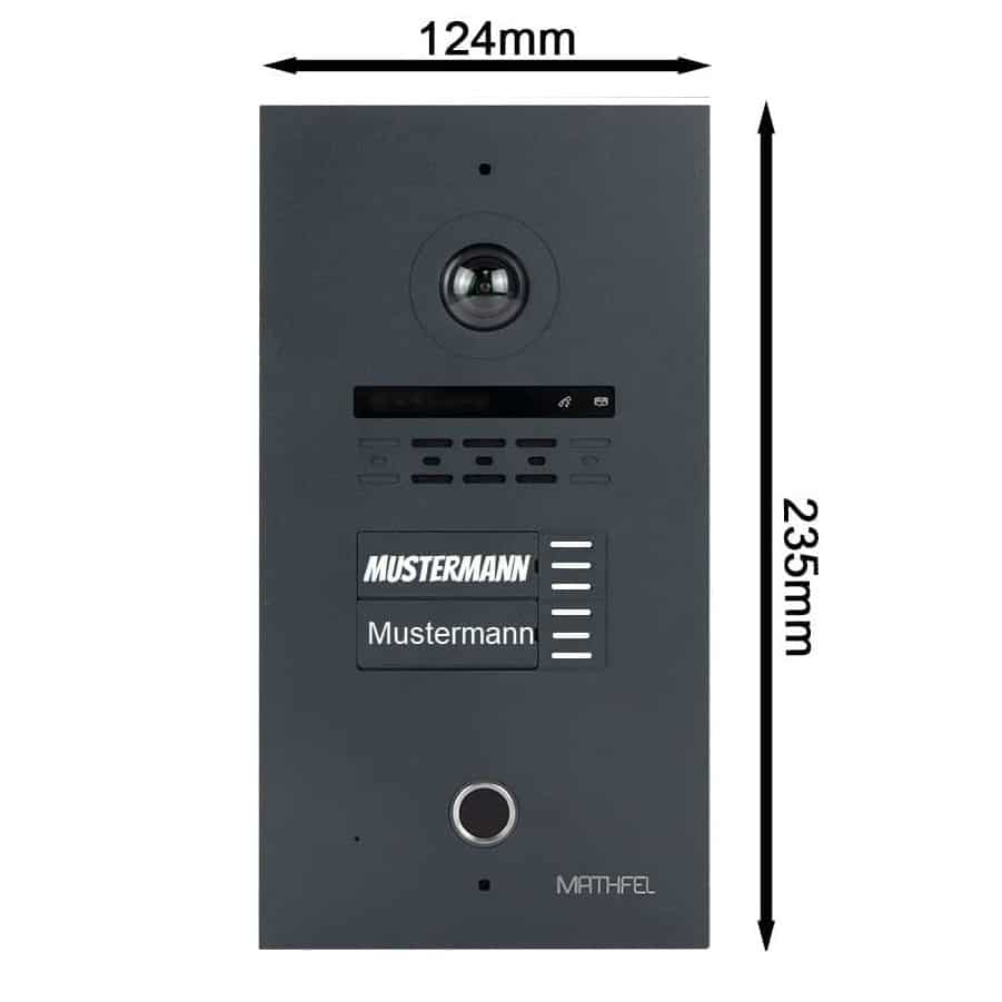 2 Familienhaus Fingerprint 2 Draht BUS WLAN Video-Türsprechanlage, 10