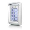 RFID Zutrittskontrolle mit Codeschloss 125 kHz RFID Leser, IP66 wasserdicht, 2 Relais, inkl. 5 RFID Transponder, Silber