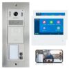 Mathfel 2 Draht BUS IP Video Türsprechanlage RFID Zugang & optional WLAN Aufputz/Unterputz 2 Familienhaus