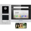 Mathfel IP Video Türsprechanlage Full HD 170° Kamera Edelstahl 2 Familienhaus