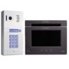 Mathfel 4 Draht Videotürsprechanlage mit Codeeingabe 7 Zoll Monitor Aufputz