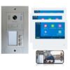 Mathfel 2 Draht BUS IP Türsprechanlage WLAN integriert Aufputz/Unterputz 3 Familienhaus