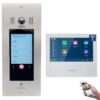 Mathfel Mehrfamilienhaus IP Türsprechanlage digitales Display WLAN RFID + Code 170° Kamera Edelstahl