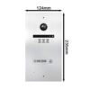 Mathfel 2-Draht IP WLAN Video-Türsprechanlage | Gravur | 7″ oder 10″ Full HD 2MP 170° Kamera |… – Ansicht 1