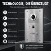 2-Draht IP Videotürsprechanlage | Fingerprint | Full-HD 170° Kamera | Human-Bewegungsmelder |… – Ansicht 2