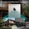 2-Draht IP Videotürsprechanlage | Fingerprint | Full-HD 170° Kamera | Human-Bewegungsmelder |… – Ansicht 6