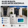 2-Draht IP Videotürsprechanlage | Fingerprint | Full-HD 170° Kamera | Human-Bewegungsmelder |… – Ansicht 3