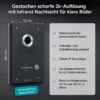 2-Draht IP Videotürsprechanlage | Full-HD 170° Kamera | Human-Bewegungsmelder | WLAN-Monitor… – Ansicht 2
