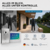 2-Draht IP Videotürsprechanlage | Full-HD 170° Kamera | Human-Bewegungsmelder | WLAN-Monitor… – Ansicht 4