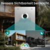 2-Draht IP Videotürsprechanlage | Full-HD 170° Kamera | Human-Bewegungsmelder | WLAN-Monitor… – Ansicht 5