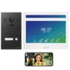 2 Draht IP Video Türsprechanlage 10 Zoll Full HD 170° Kamera WLAN Anthrazit