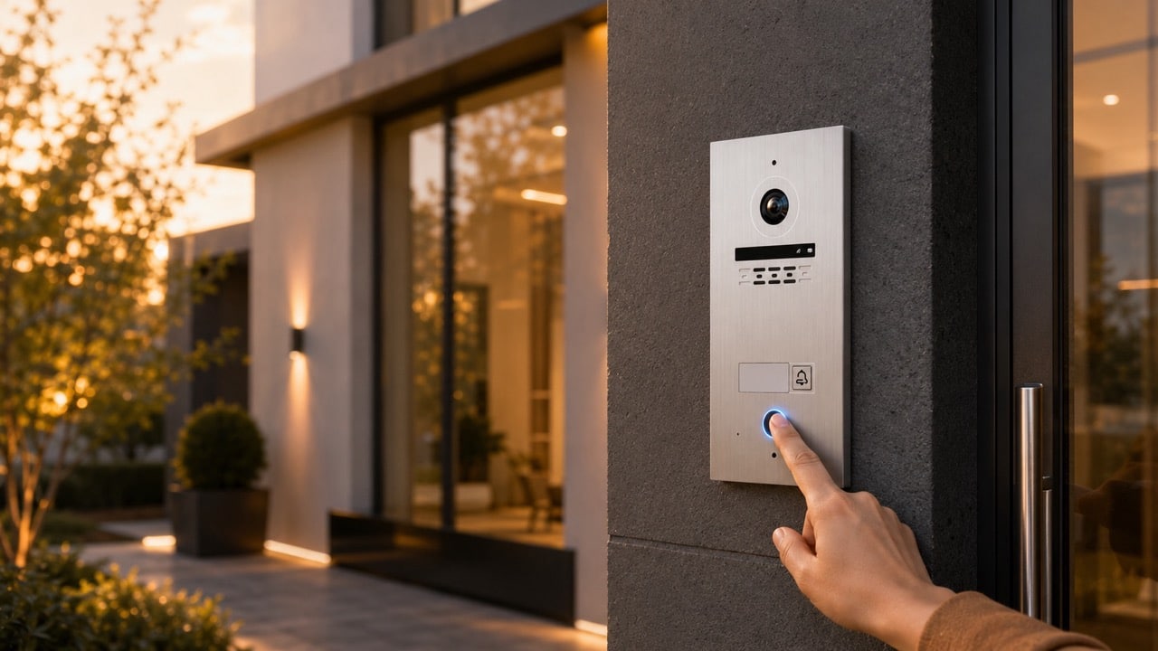 Türsprechanlagen mit Fingerprint-Scanner
