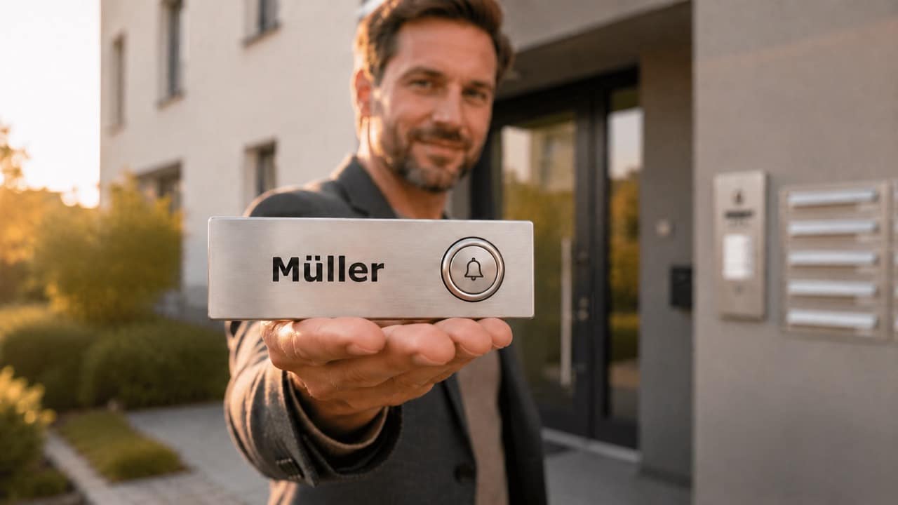 Klingelschilder mit Gravur
