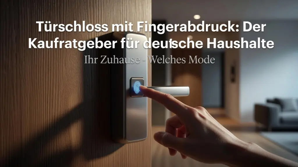 Professional header image for list-based article: Türschloss mit Fingerabdruck: Der Kaufratgeber für deutsc...