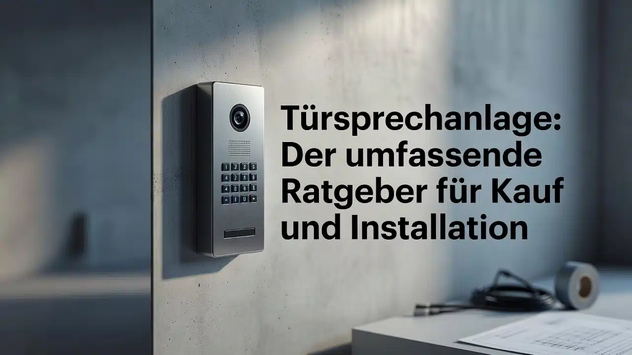 Professional header image for list-based article: Türsprechanlage: Der umfassende Ratgeber für Kauf und Ins...